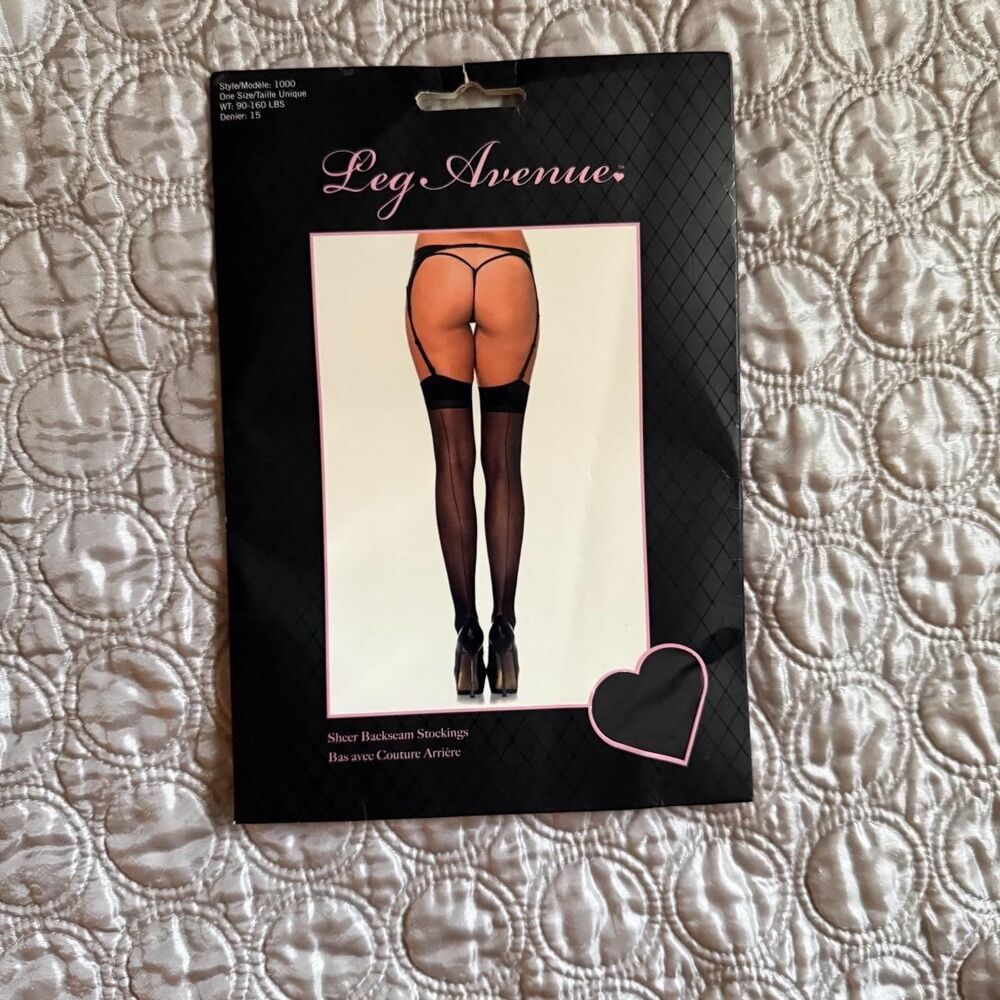 Leg-avenue Women's Black Hosiery-tights
